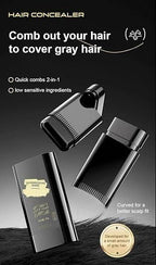 Covering White Hair is Simple and Convenient 20gm - Black (Pack of 2)